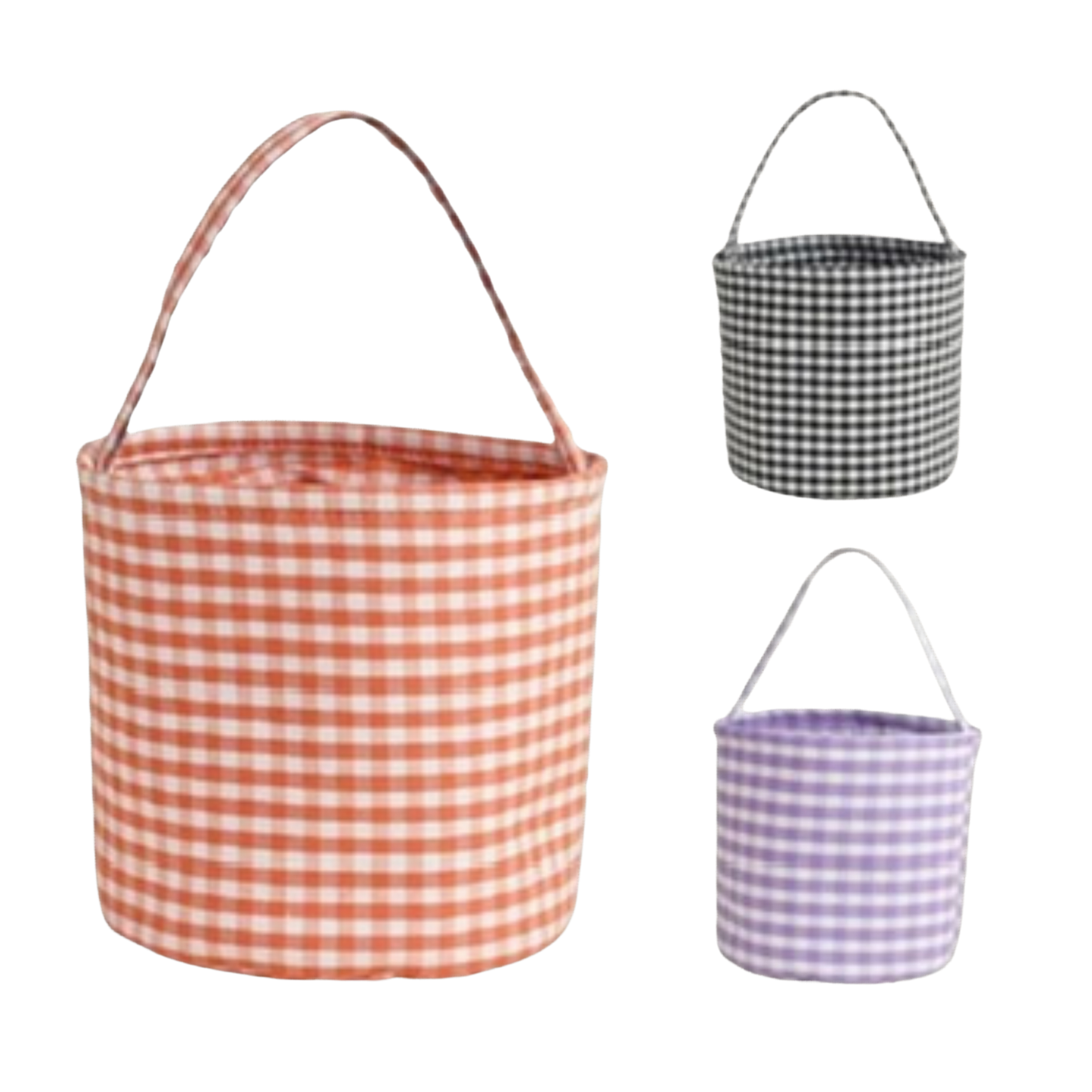 Gingham Treat Bucket & {Optional Tag}