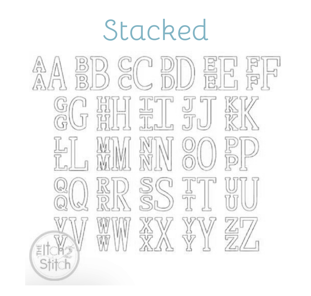 Appliqué Fonts & Monograms (H-Z)