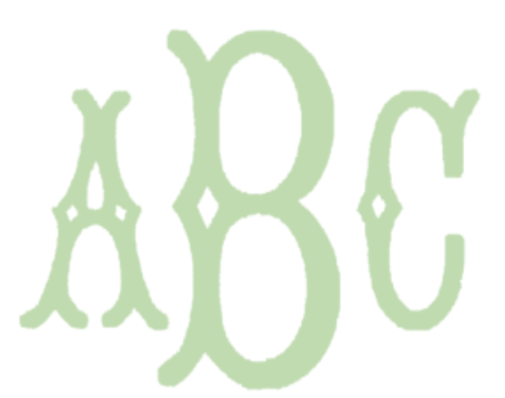 Embroidery Monograms (A-F) Selection