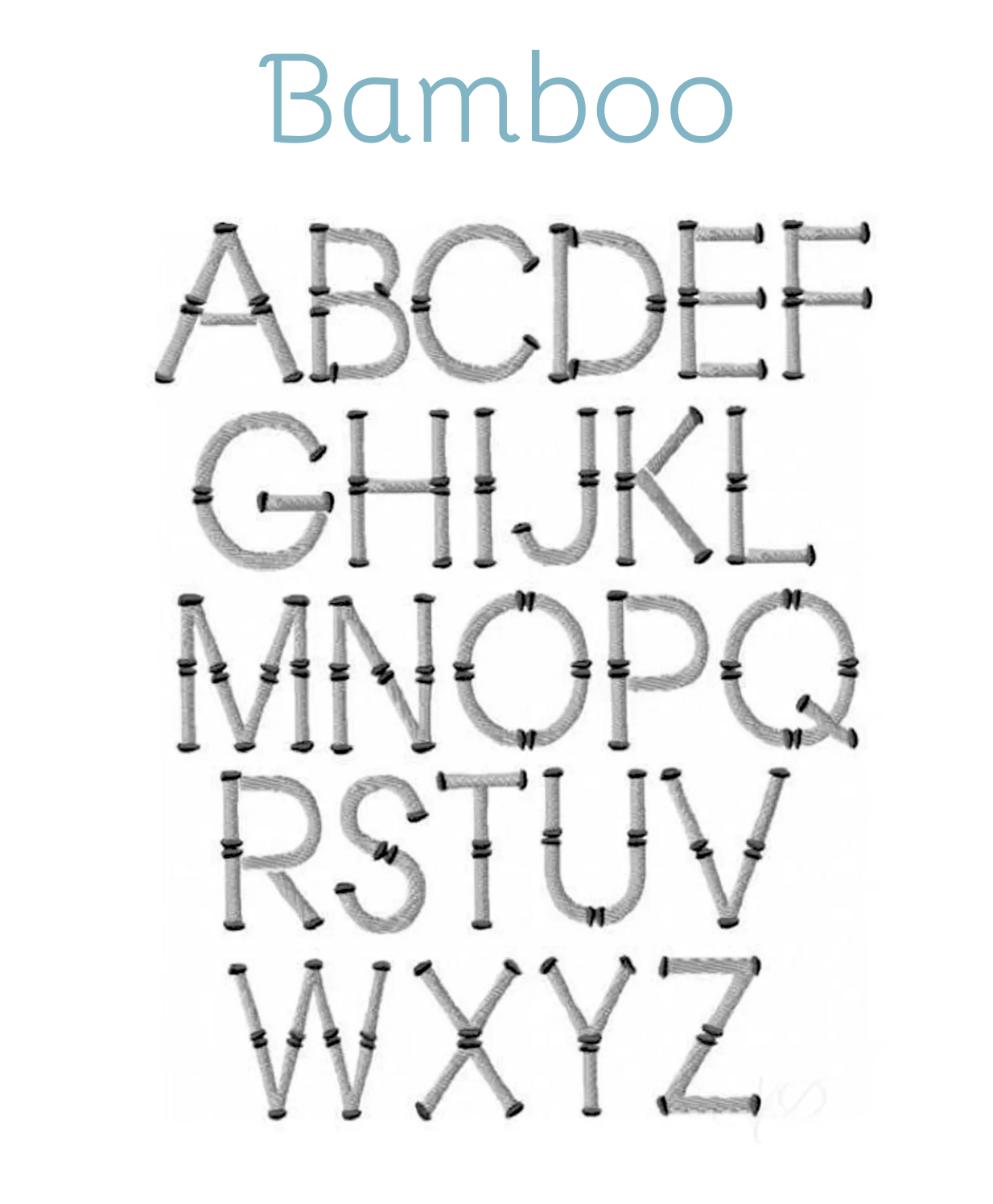 Embroidery Monograms (A-F)