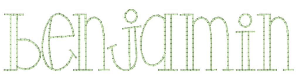 Vintage Floss Font Selection
