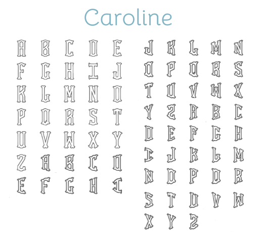 Appliqué Fonts & Monograms (A-D)