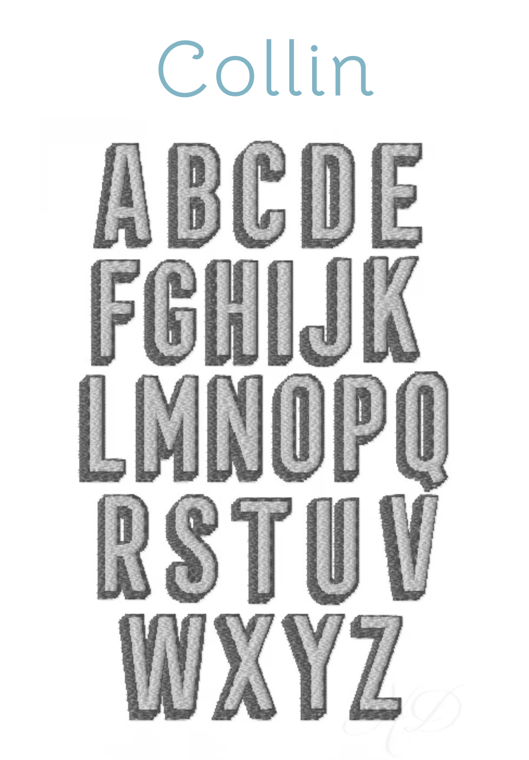 Embroidery Monograms (A-F)
