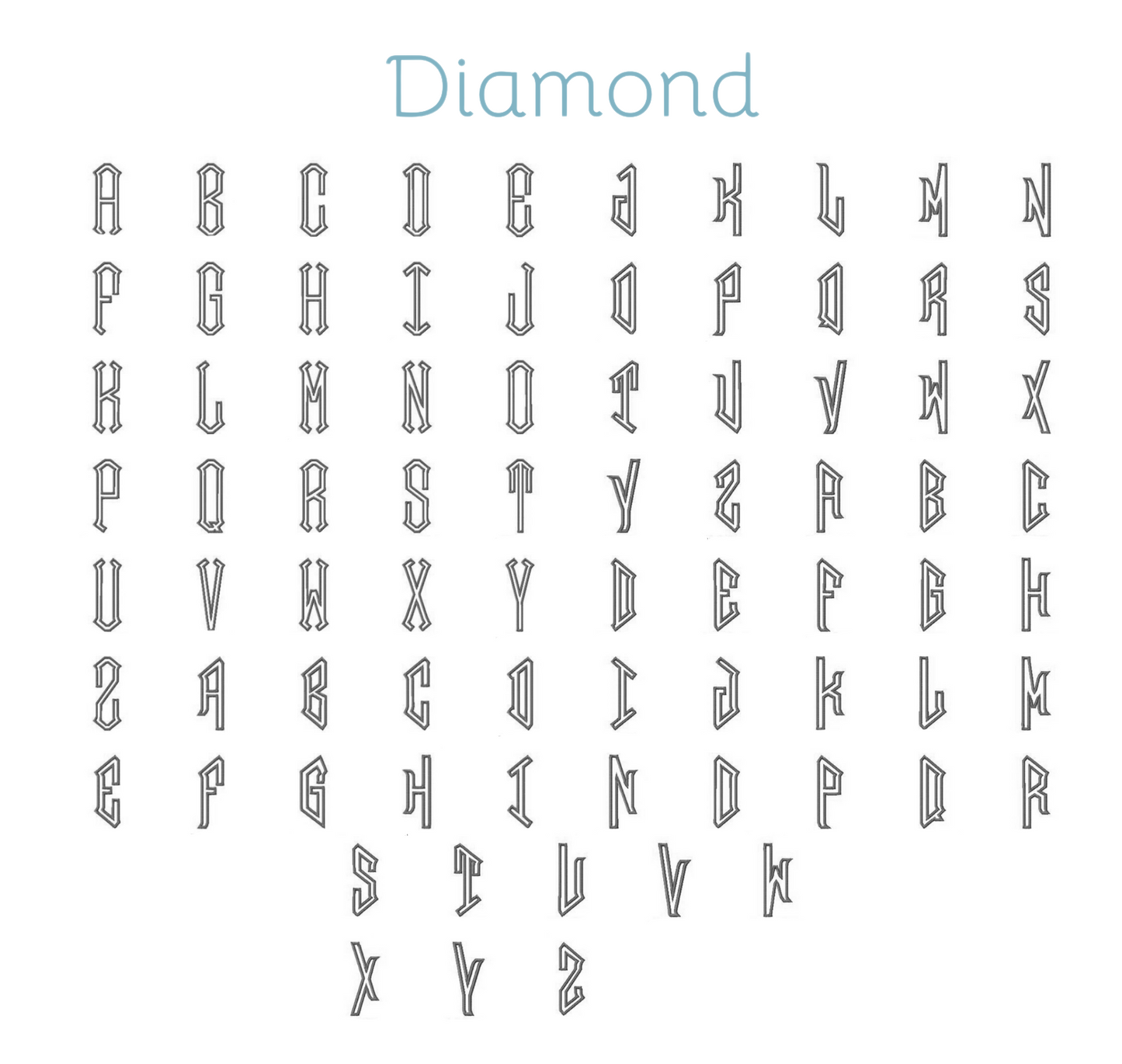Appliqué Fonts & Monograms (A-D)
