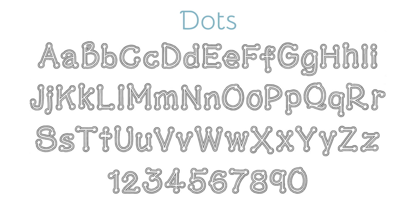 Appliqué Fonts & Monograms (D-H)