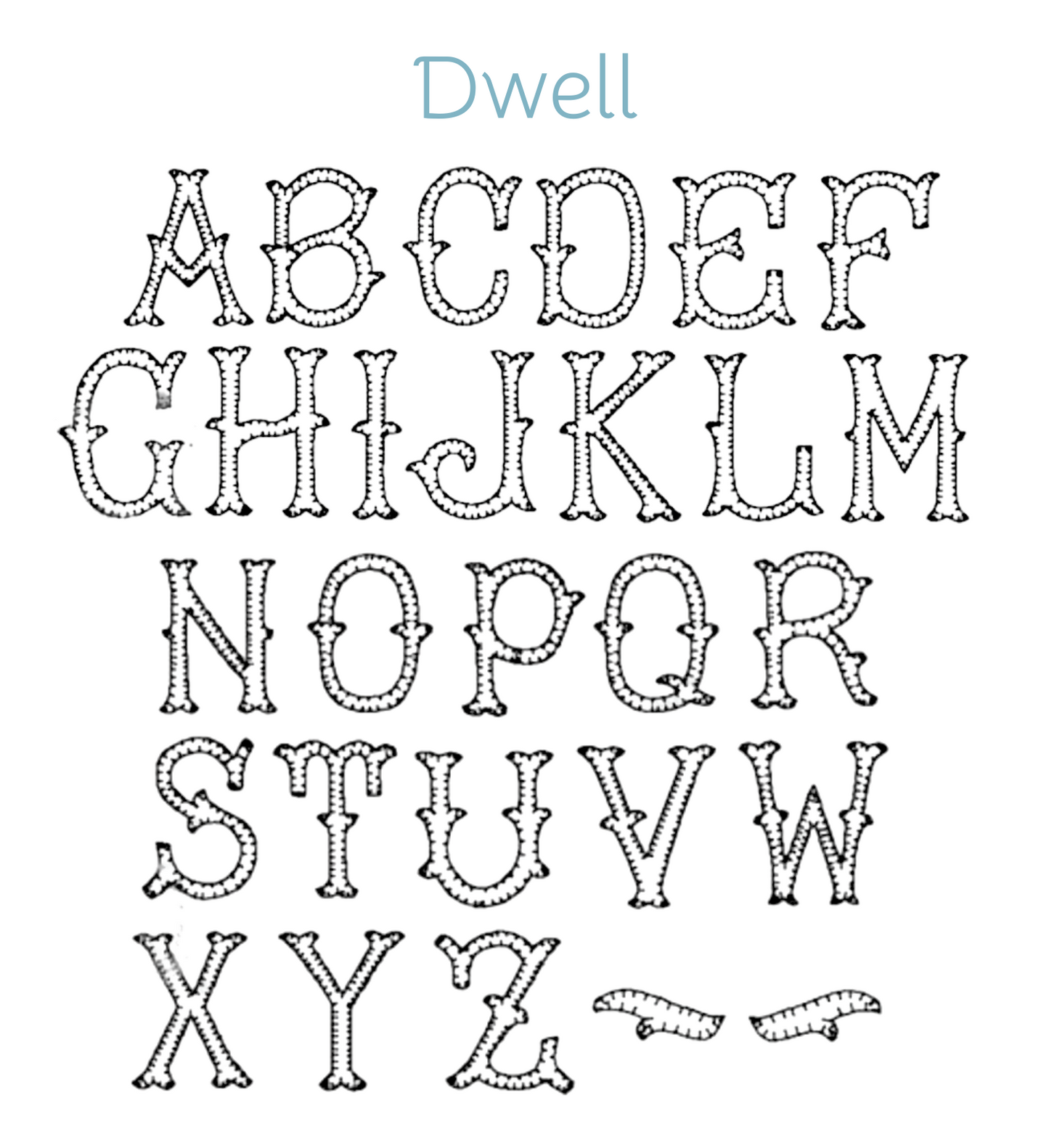 Appliqué Fonts & Monograms (D-H)