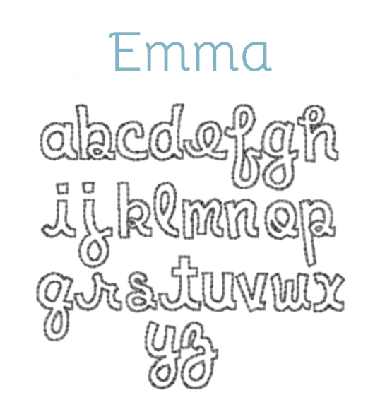 Appliqué Fonts & Monograms (D-H)