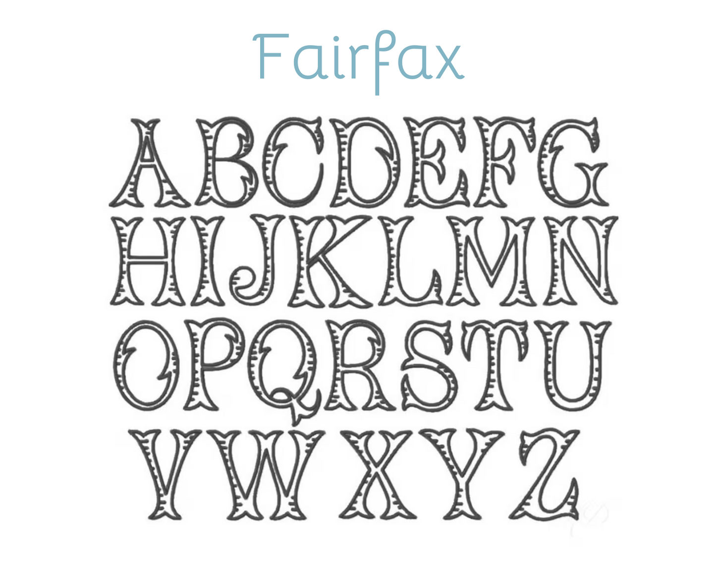 Embroidery Monograms (A-F)