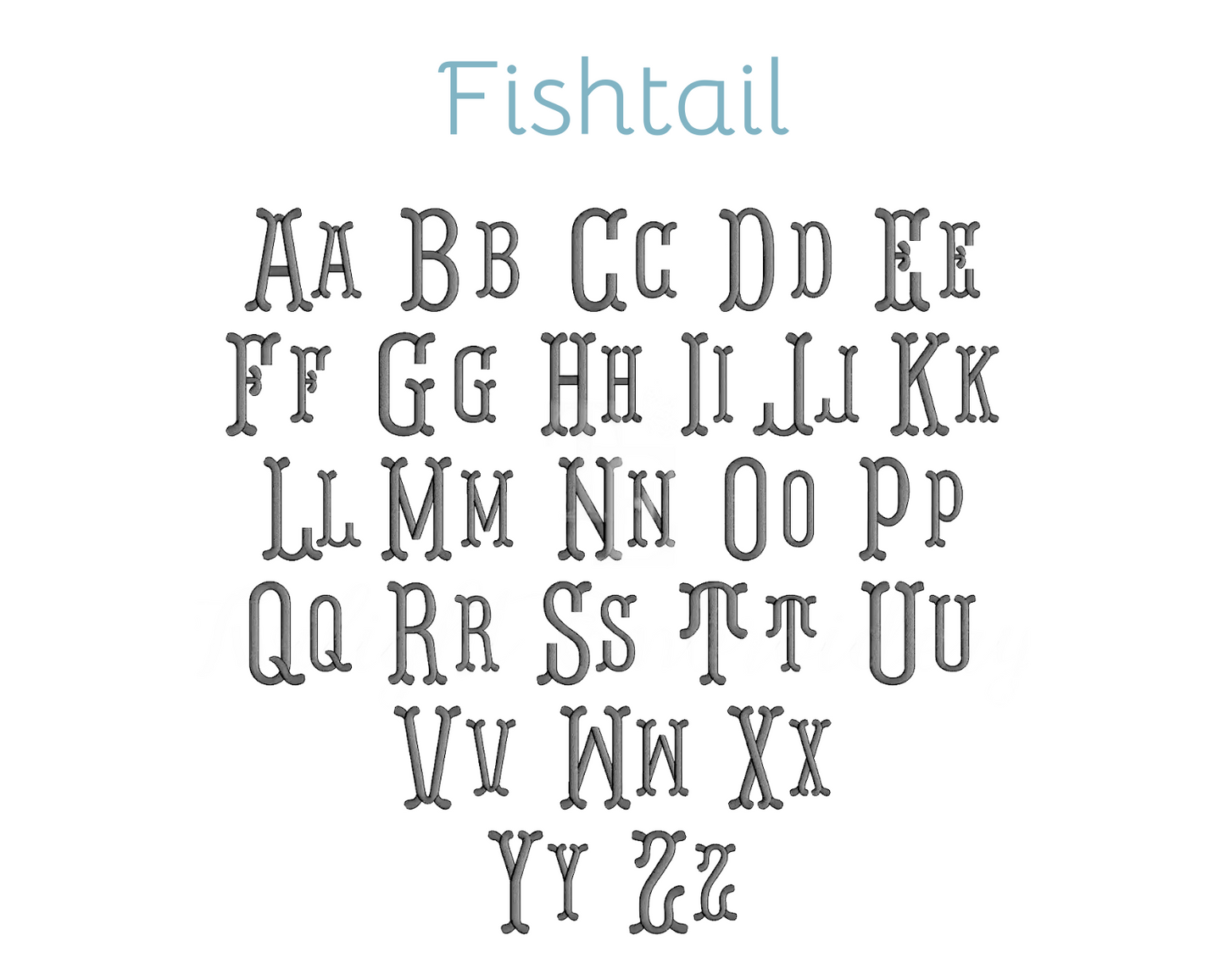 Embroidery Monograms (A-F)