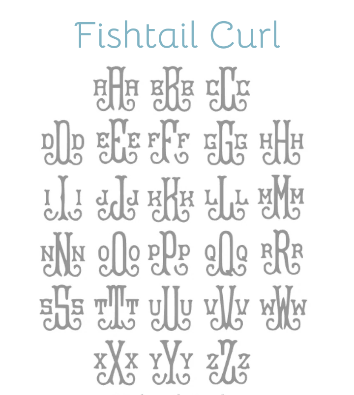Embroidery Monograms (F-S)