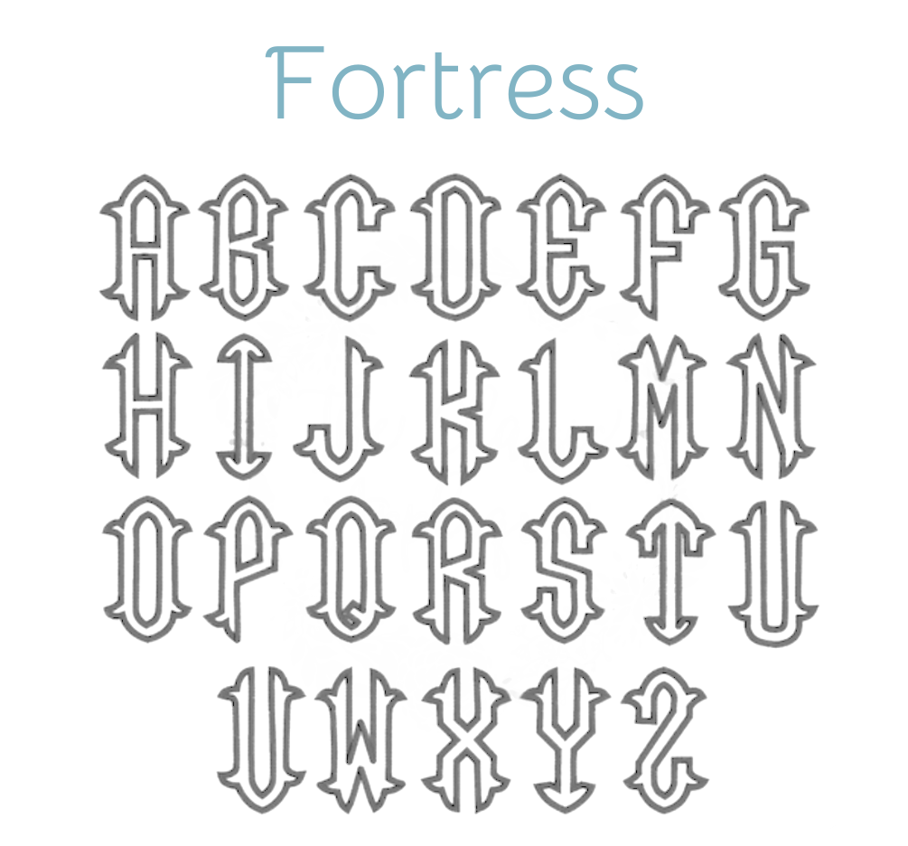 Appliqué Fonts & Monograms (D-H)