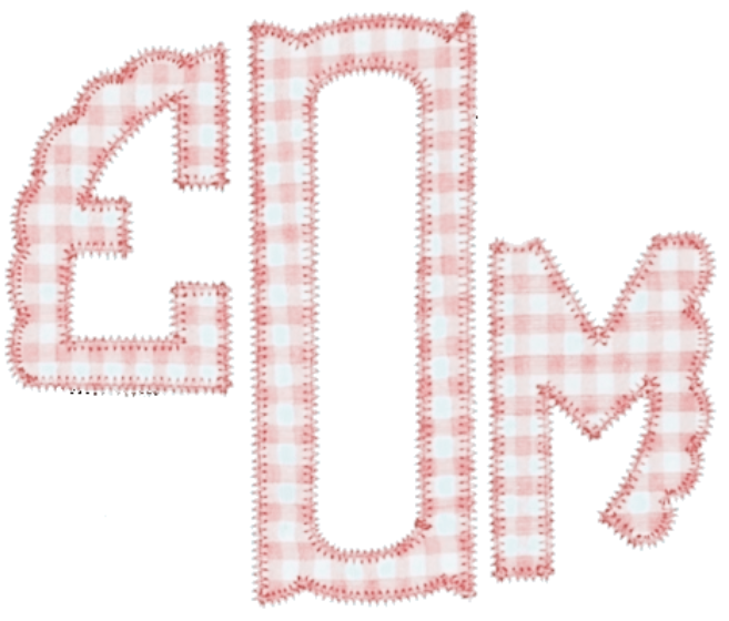 Appliqué Fonts & Monograms (D-H) Selection
