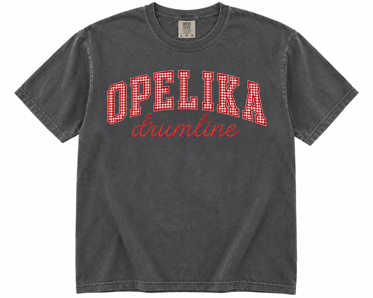 Opelika Drumline Gingham Design