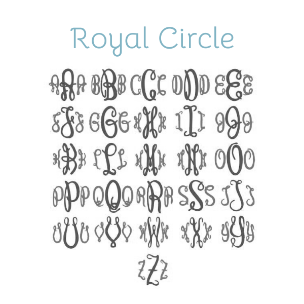 Embroidery Monograms (F-S)
