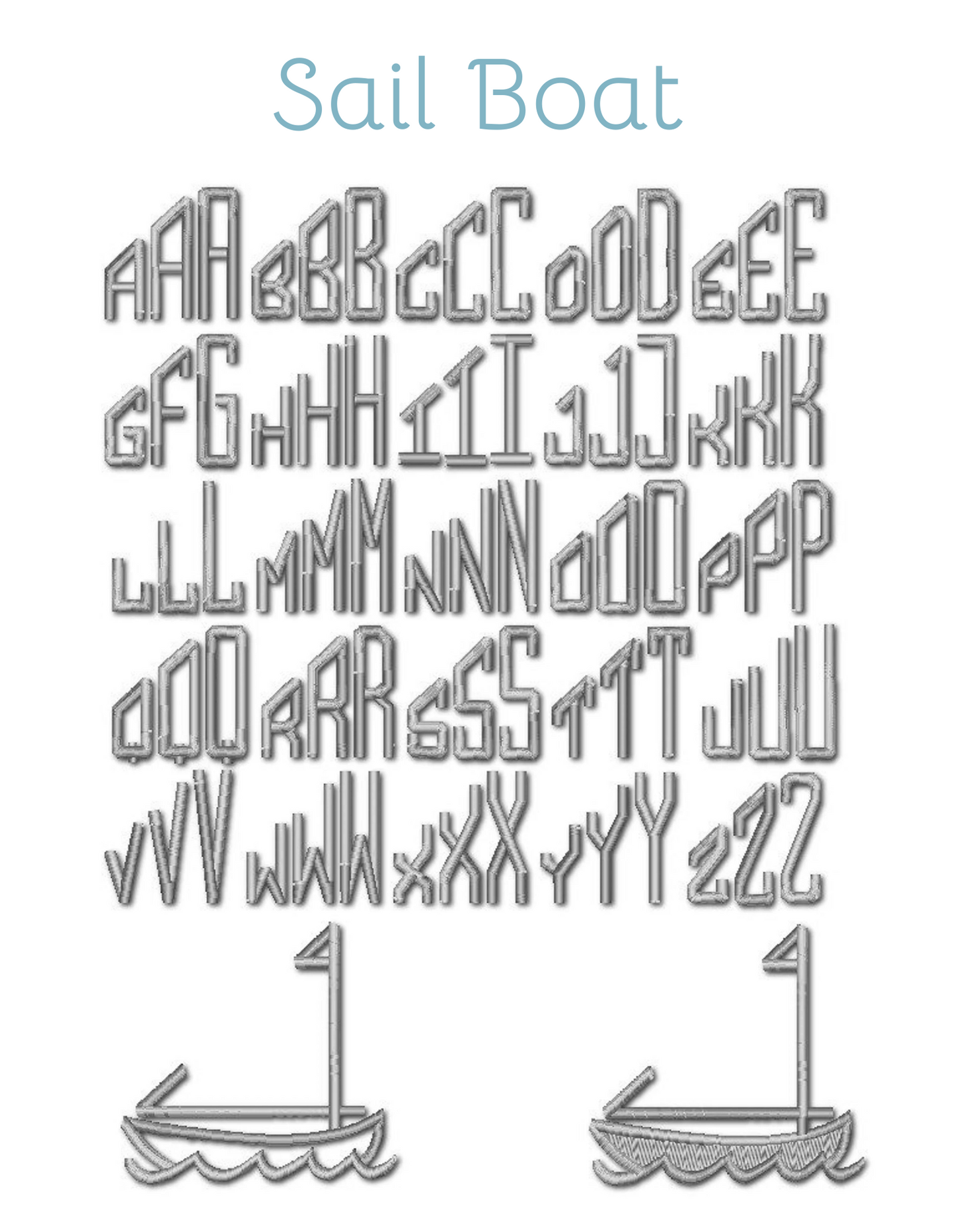 Embroidery Monograms (F-S)