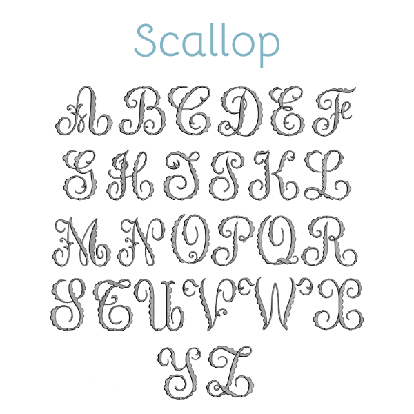 Embroidery Monograms (F-S)