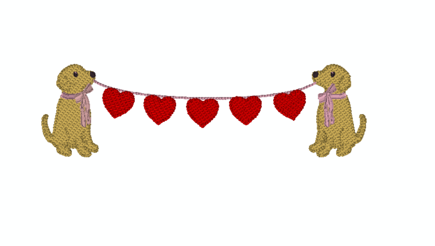 Puppy Heart Banner Design