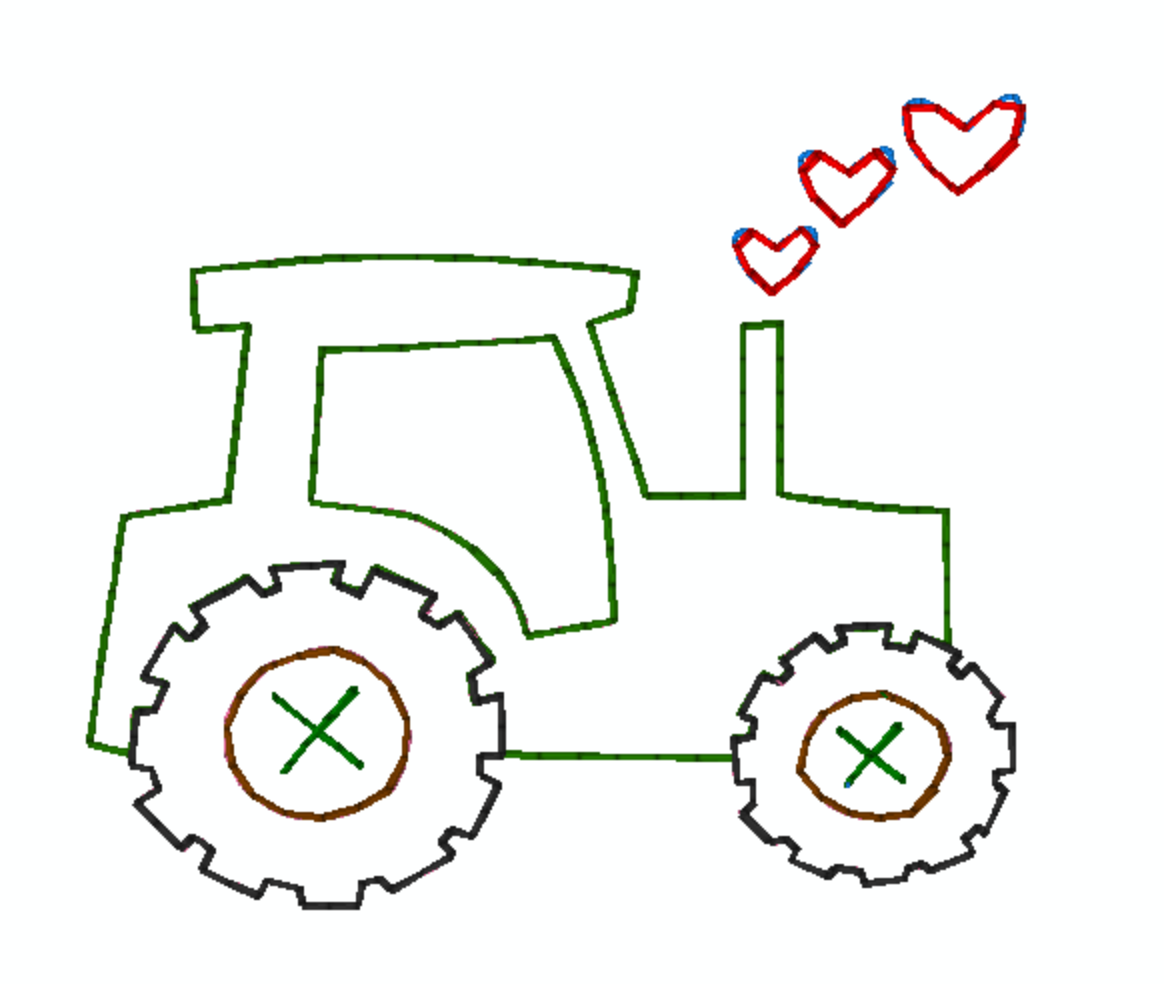 Tractor Heart Design