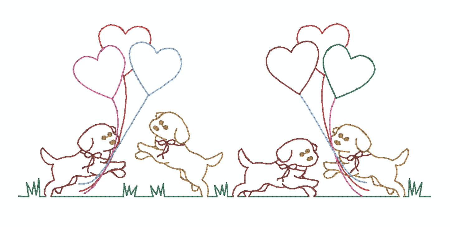 Puppy Heart Balloon Design