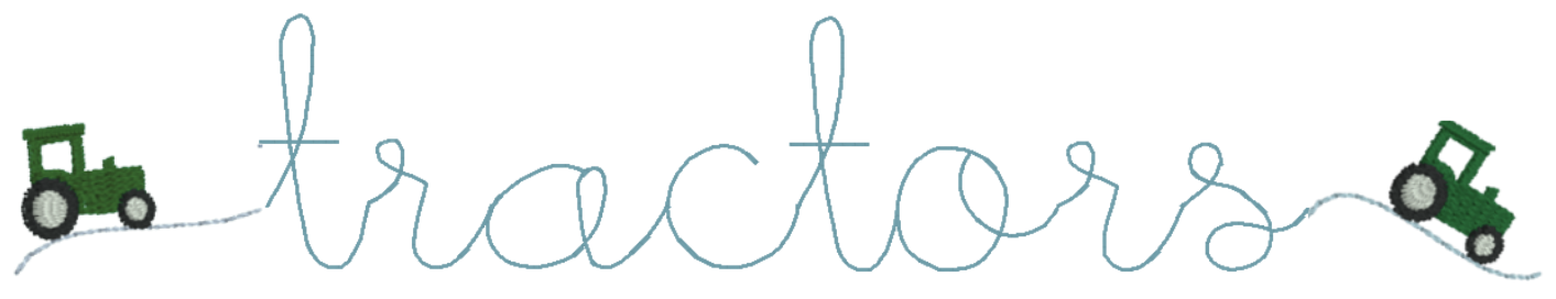 Embroidery Fonts with Swashes Selection