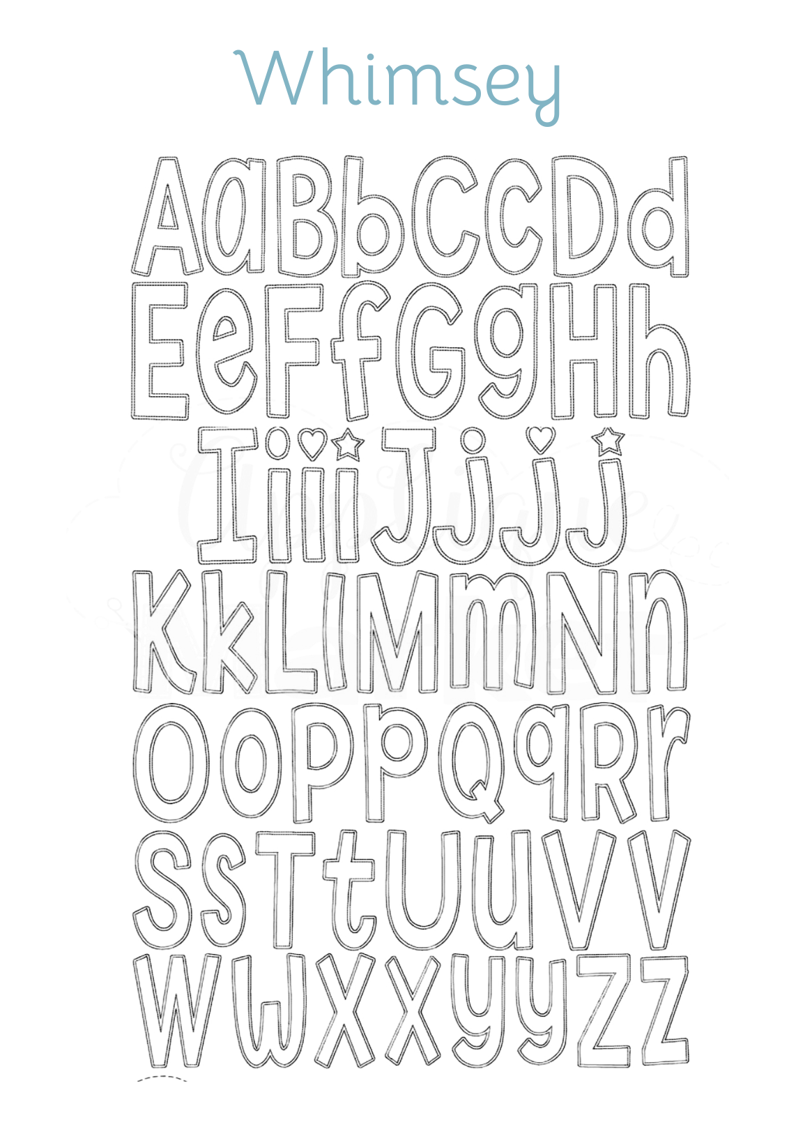 Appliqué Fonts & Monograms (H-Z)