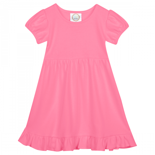Puff-Sleeve Ruffle Dress Selection
