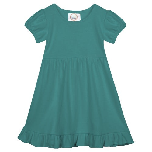 Puff-Sleeve Ruffle Dress Selection