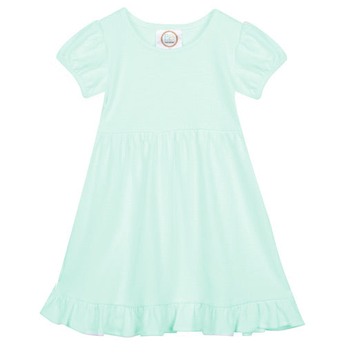 Puff-Sleeve Ruffle Dress Selection