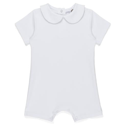Peter Pan Collar Short Sleeve Romper