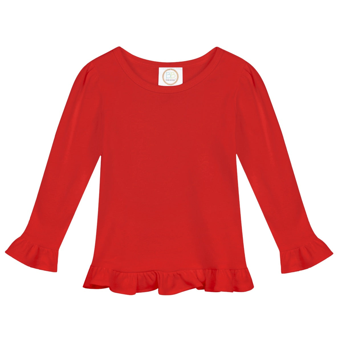 Long-Sleeve Ruffle Shirt Selection