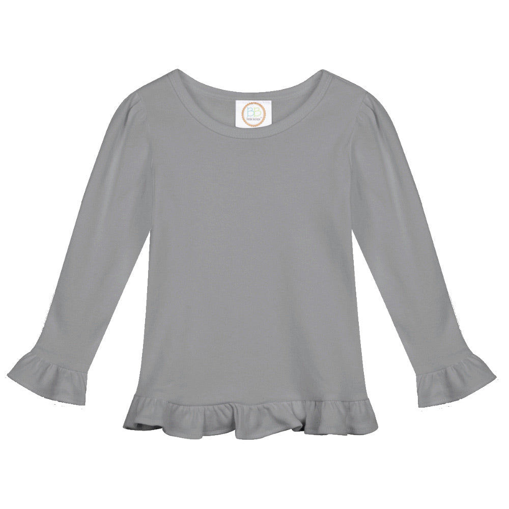 Long-Sleeve Ruffle Shirt Selection
