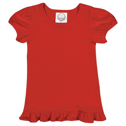 Short-Sleeve Ruffle Shirt Selection