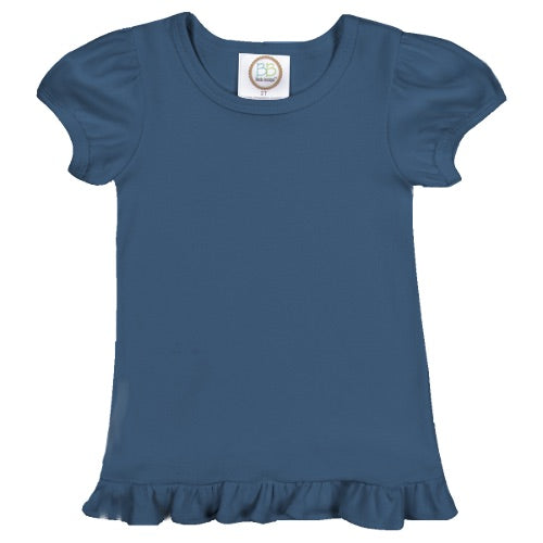 Short-Sleeve Ruffle Shirt Selection