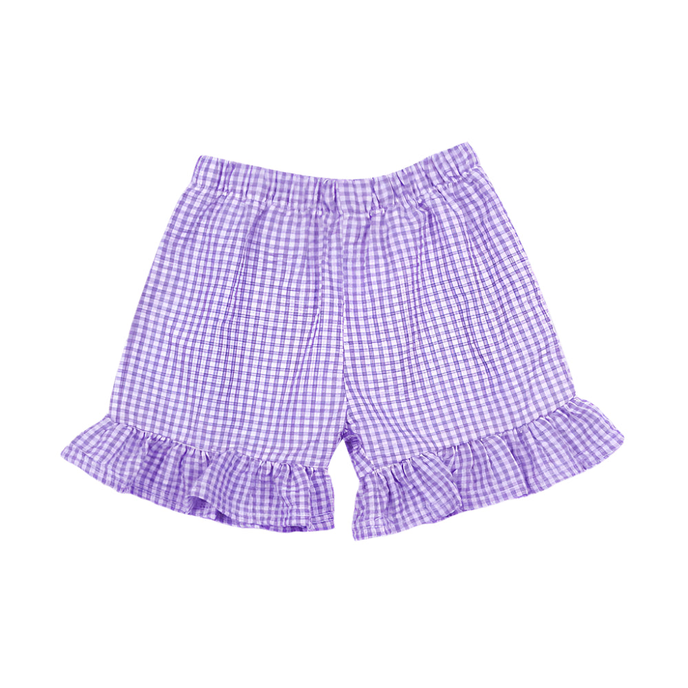 Ruffle Easter Gingham Shorts