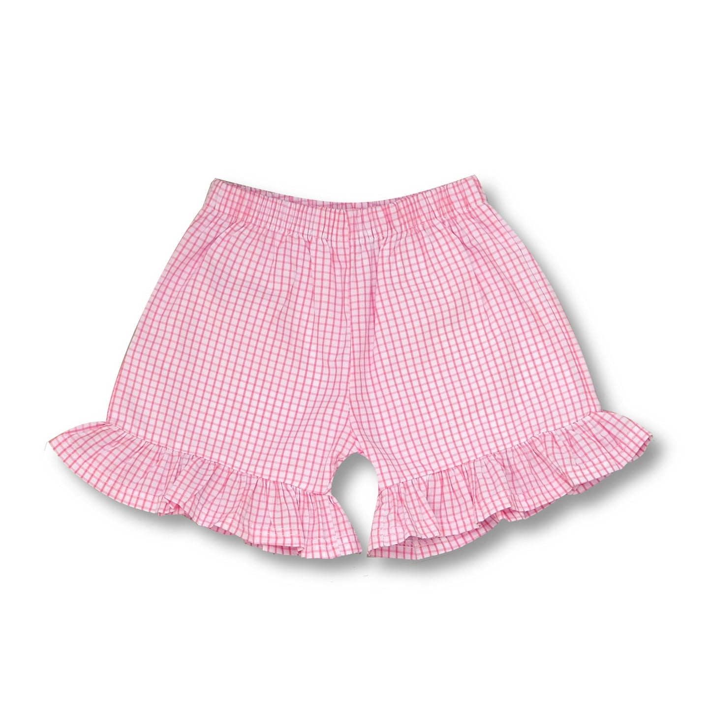 Ruffle Easter Gingham Shorts