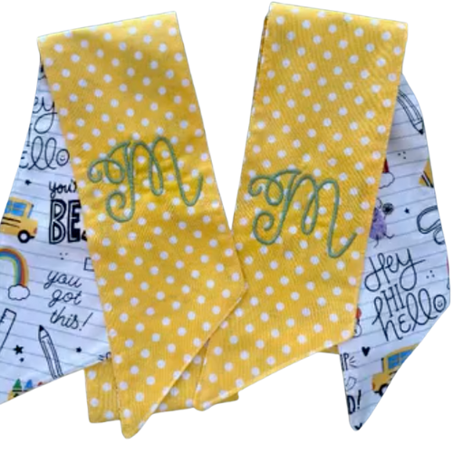 Back-to-School Wreath Sash