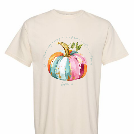 Adult Preppy Pumpkin Tee