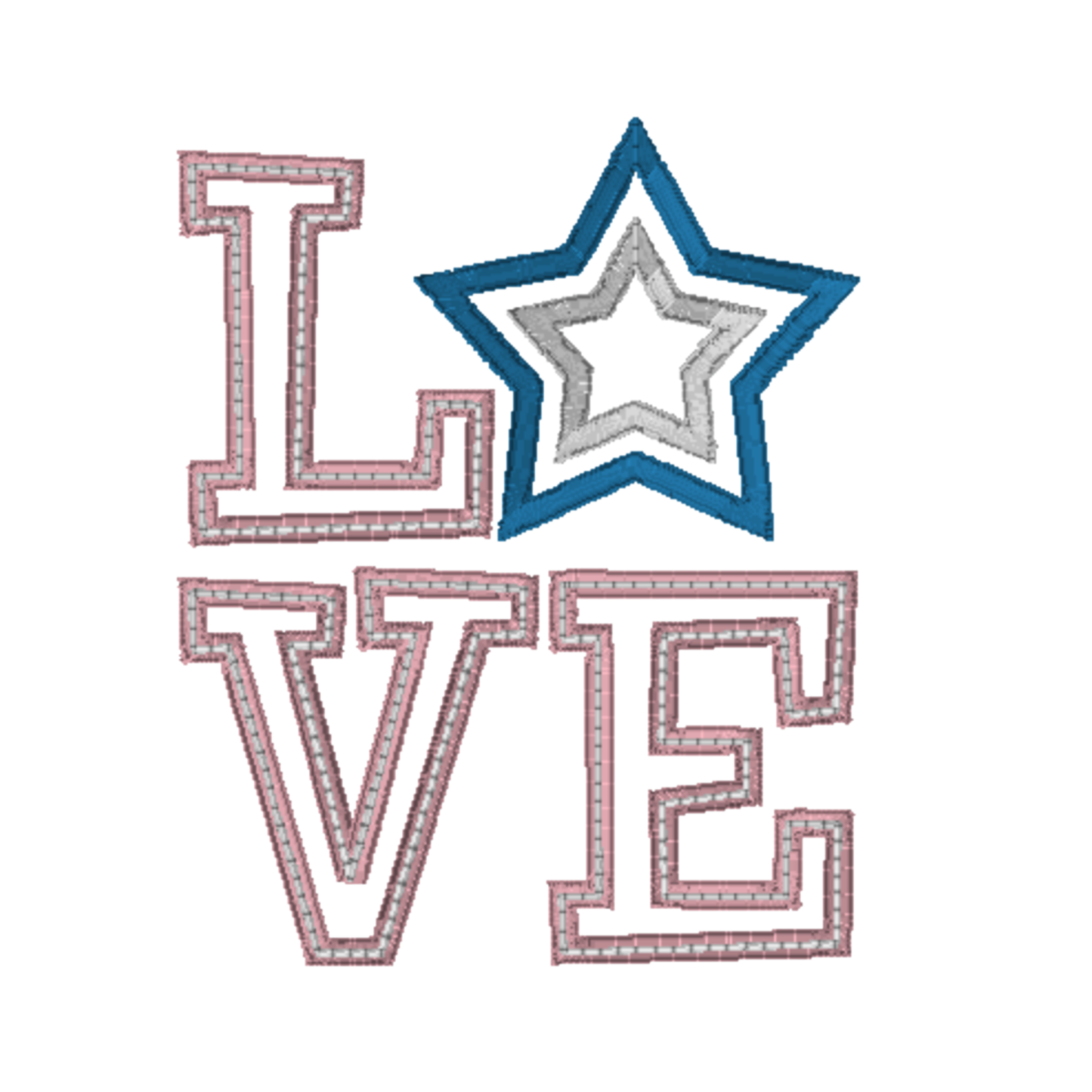 Stars & Stripes Embroidery Clothing