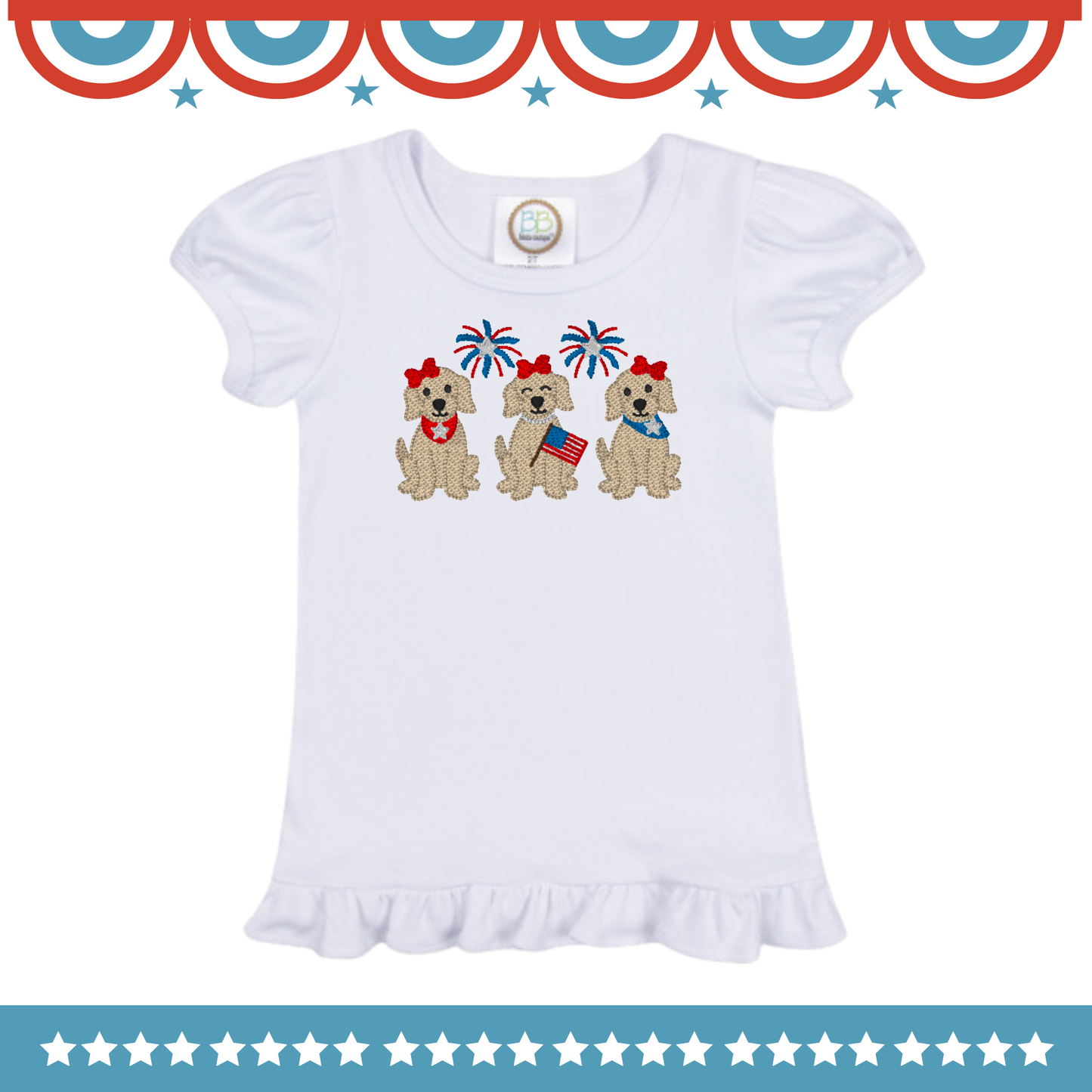 Stars & Stripes Embroidery Clothing