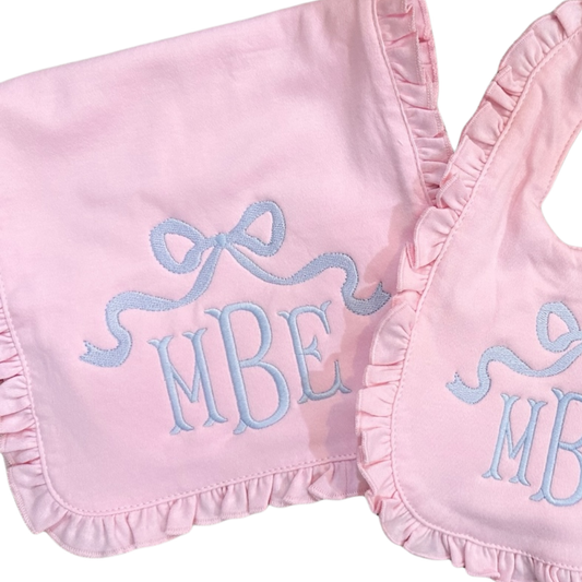 Ruffle Burp Cloth