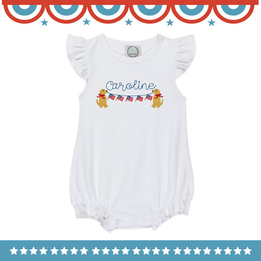Flag Banner with Bows Design