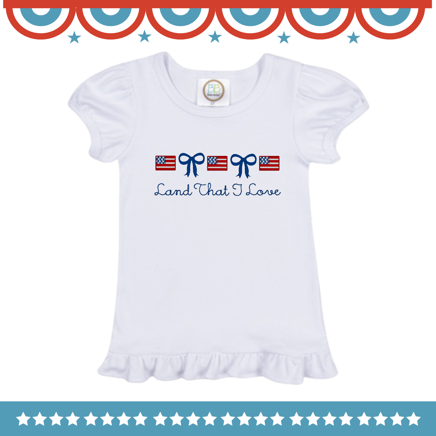 Stars & Stripes Embroidery Clothing