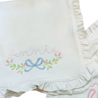 Ruffle Burp Cloth