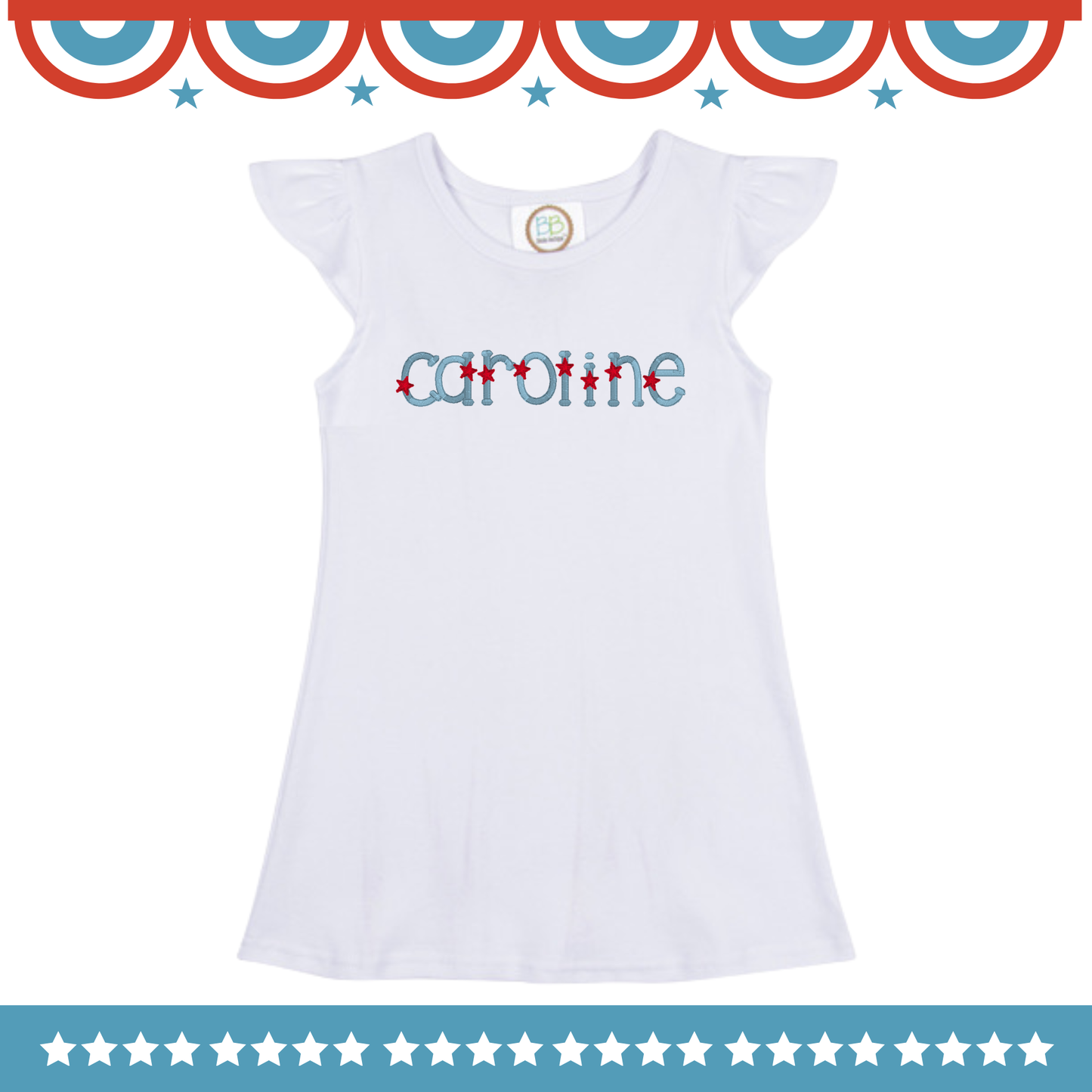Stars & Stripes Embroidery Clothing