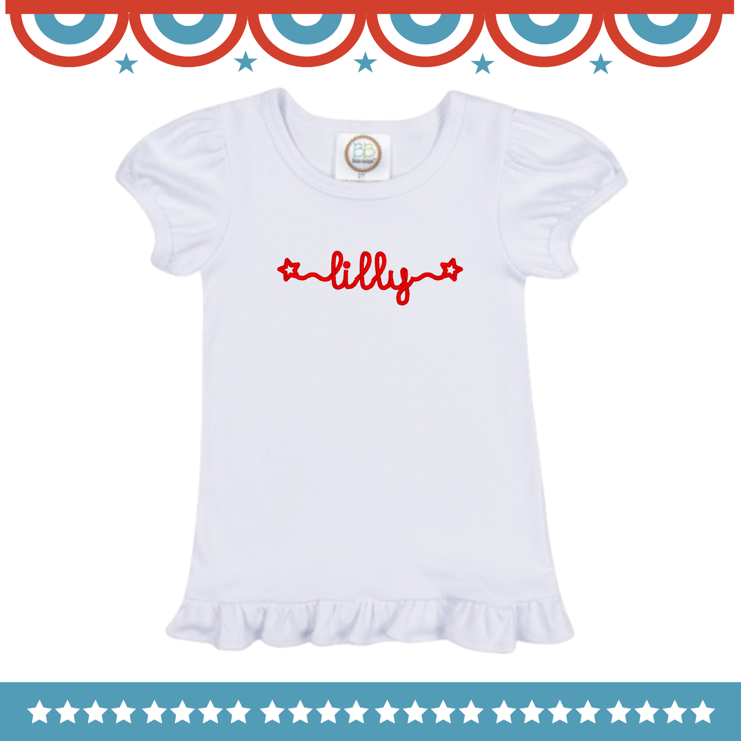 Stars & Stripes Embroidery Clothing