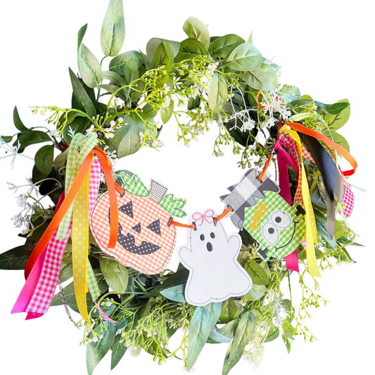 Halloween Wreath Banner