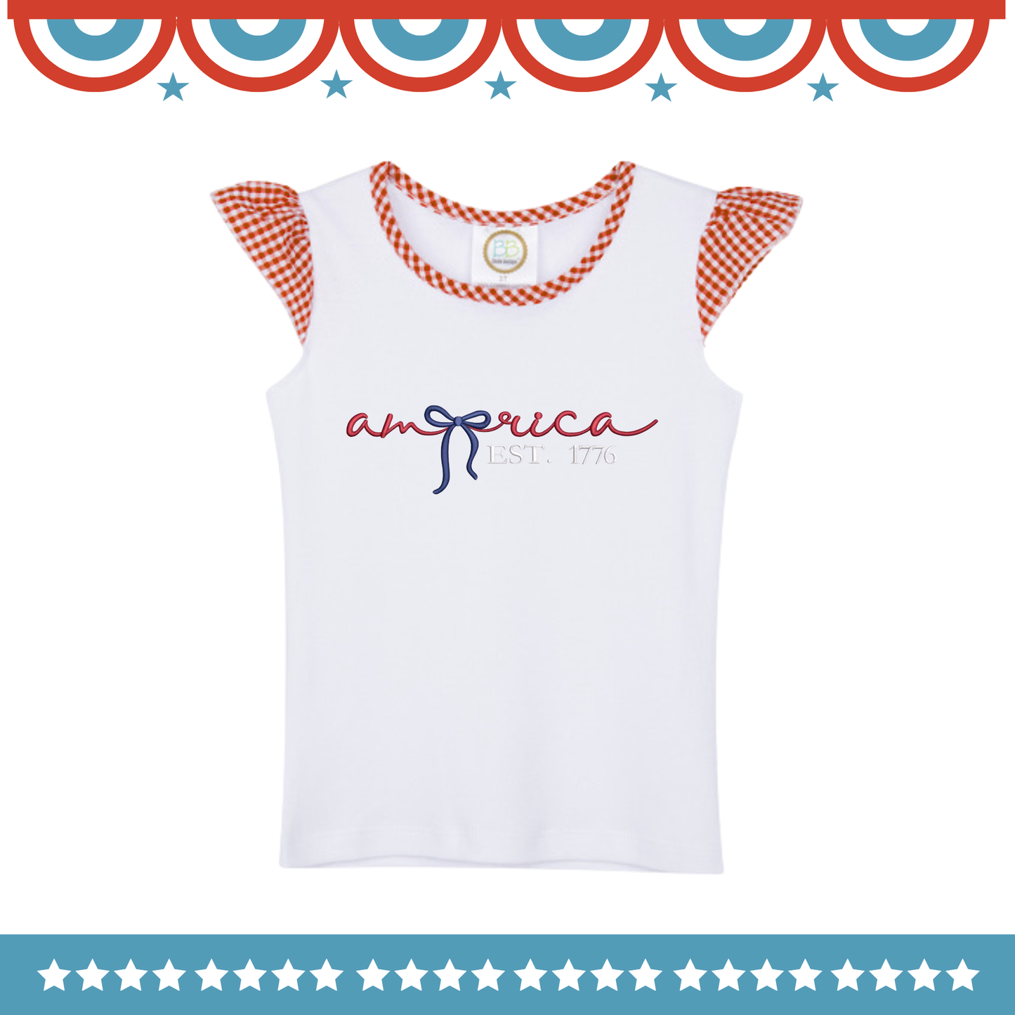 Stars & Stripes Embroidery Clothing