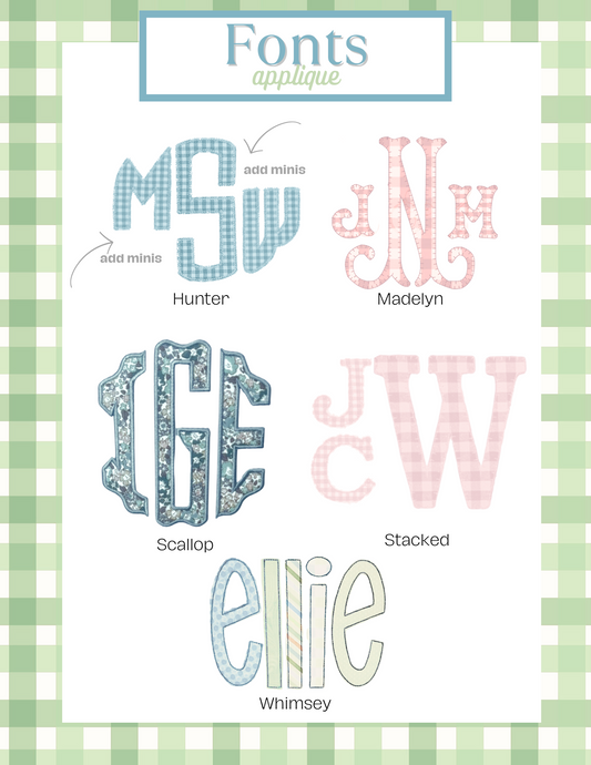 Appliqué Fonts & Monograms (H-Z)