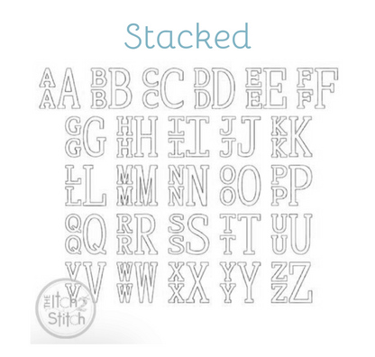 Appliqué Fonts & Monograms (H-Z)