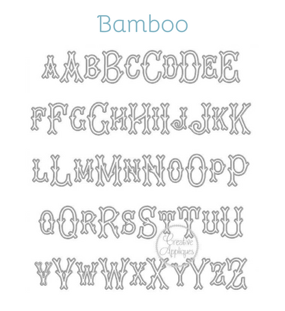 Appliqué Fonts & Monograms (A-D)